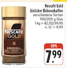 Aktuelle Kaffee Angebote bei nah und gut in Ansbach Aktuelles Gold löslicher Bohnenkaffee Angebot bei nah und gut in Ansbach ab 7,99 €