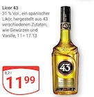 Aktuelle Likör Angebote bei GLOBUS in Duisburg Aktuelles Licor 43 Angebot bei GLOBUS in Duisburg ab 11,99 €