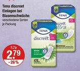 discreet Einlagen bei Blasenschwäche bei V-Markt im Prospekt "" für 2,79 €