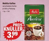 Kaffee im Angebot bei V-Markt in München Kaffee Angebote von Melitta bei V-Markt München für 3,99 €