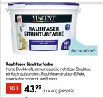 Rauhfasert Strukturfarbe von Vincent im aktuellen Hellweg Prospekt für 43,99 €