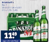 No. 1 im Angebot bei Getränkewelt in Wuppertal No. 1 Angebote von Brinkhoff's bei Getränkewelt Wuppertal für 11,49 €