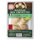 Raviolis aux crevettes à Carrefour Market dans Crocq