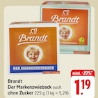 Der Markenzwieback bei EDEKA im Konstanz Prospekt für 1,19 €