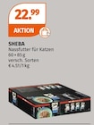 Nassfutter für Katzen Angebote von SHEBA bei Müller Halle für 22,99 €