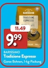 Tradizione Espresso von Barissimo im aktuellen ALDI SÜD Prospekt für 9,99 €