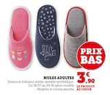 Mules Adultes en promo chez Super U Besançon à 3,90 €