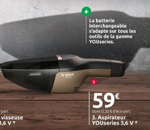 Aspirateur YOUseries 3,6 V * - Mr Bricolage à Asnières-sur-Seine Aspirateur YOUseries 3,6 V * en promo chez Mr Bricolage Asnières-sur-Seine à 59,00 €