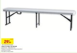 Table pliante en résine - Intermarché Express à Antibes Table pliante en résine en promo chez Intermarché Express Antibes à 29,99 €