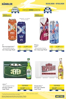 Bier im METRO Prospekt "Wochenengebote Haendler + Monats Mix" mit 27 Seiten (Bremen)