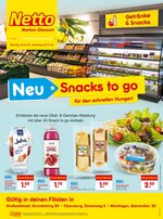 Netto Marken-Discount Prospekt "Snacks to go für den schnellen Hunger!", 2 Seiten, für Obernburg, 20.01.2020 - 25.01.2020 Netto Marken-Discount Prospekt "Snacks to go für den schnellen Hunger!", 2 Seiten, für Obernburg, 20.01.2020 - 25.01.2020