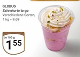 Sahnetorte to go Angebote von Globus bei GLOBUS Pulheim für 1,55 €