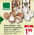 Unsere Heimat – echt & gut Bio Champignons Angebote von Bioland bei EDEKA Mainz für 1,99 €