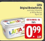 Original Brotaufstrich im EDEKA Prospekt Original Brotaufstrich von Lätta im aktuellen EDEKA Prospekt für 0,99 €