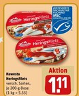 Heringsfilets von Hawesta im aktuellen REWE Prospekt für 1,11 €