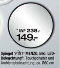 MENZO Spiegel Angebote von Vito bei Ostermann Langenfeld für 149,00 €