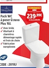 Pack WC à poser O.novo Plus 16L - VILLEROY & BOCH en promo chez Screwfix Chartres à 239,99 €