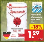 Weizenmehl von Rosenmehl im aktuellen Netto Marken-Discount Prospekt für 1,29 €