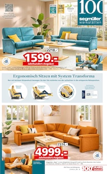 Sofa Angebot im Segmüller Prospekt, gültig von 13.09.2025 bis 04.10.2025 Sofa Angebot im aktuellen Segmüller Prospekt auf Seite 9