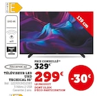 Promo Téléviseur LED UHD TECHICAL 55" à 299,00 € dans le catalogue Hyper U à Anduze