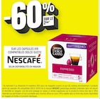 -60% sur le 2ème sur les Capsules x16 compatibles Dolce Gusto - NESCAFÉ dans le catalogue Spar