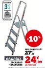 Escabeau 4 marches - escalux en promo chez Super U Rouen à 24,99 €