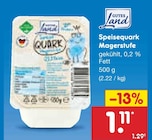 Speisequark Magerstufe im Angebot bei Netto Marken-Discount in Cottbus Speisequark Magerstufe Angebote von Gutes Land bei Netto Marken-Discount Cottbus für 1,11 €