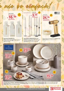Kerzen im Möbelzentrum Pforzheim Prospekt "Ostern & Porzellan" mit 48 Seiten (Karlsruhe)
