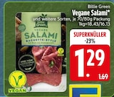 Vegane Salami von Billie Green im aktuellen EDEKA Prospekt für 1,29 €