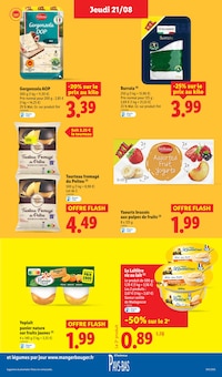 Promotion Yoplait dans le prospectus Lidl, valable du 21/08/2025 au 27/08/2025 Promo Yoplait dans le catalogue Lidl du moment à la page 17