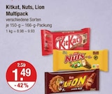 Multipack von Kitkat, Nuts, Lion im aktuellen V-Markt Prospekt für 1,49 €