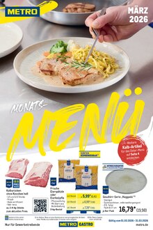 Steak im METRO Prospekt "Monatsmenü März" mit 24 Seiten (Cottbus)