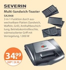 Multi-Sandwich-Toaster von Severin im aktuellen V-Markt Prospekt für 34,99 €
