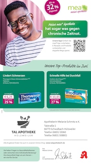 Aktueller mea - meine apotheke Prospekt (Schwalbach, 4 Seiten zum blättern mea - meine apotheke Prospekt Unsere Juni-Angebote mit 4 Seiten
