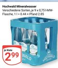Aktuelle Mineralwasser Angebote bei GLOBUS in Duisburg Aktuelles Hochwald Angebot bei GLOBUS in Duisburg ab 2,99 €