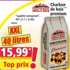 Charbon de bois premium - Norma à Lunéville Charbon de bois premium en promo chez Norma Lunéville à 15,99 €