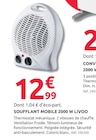 Soufflant mobile 2000 W - LIVOO en promo chez Mr.Bricolage Toulouse à 12,99 €