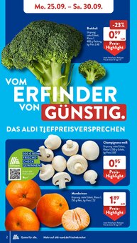 Marken Angebot im ALDI SÜD Prospekt, gültig von 25.09.2023 bis 30.09.2023 Marken Angebot im aktuellen ALDI SÜD Prospekt auf Seite 2