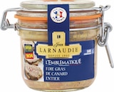 Foie gras entier de canard - JEAN LARNAUDIE en promo chez Carrefour Calais à 24,49 €