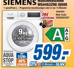 expert Konz - Waschmaschine WG44G2Z90 iQ500 Angebot im Prospekt Waschmaschine WG44G2Z90 iQ500 bei expert im Konz Prospekt für 599,00 €