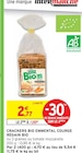 Crackers Bio Emmental Courge - Regain Bio dans le catalogue Intermarché