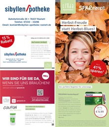 LINDA Premiumapotheke Prospekt für Rastatt: "Aktuelle Angebote", 3 Seiten, 01.10.2025 - 31.10.2025