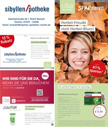 Aktueller LINDA Premiumapotheke Prospekt "Aktuelle Angebote" Seite 1 von 3 Seiten für Rastatt