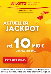 LOTTO Bayern Prospekt für Hettstadt: "Aktueller Jackpot rund 10 Mio. €", 1 Seite, 05.08.2024 - 07.08.2024