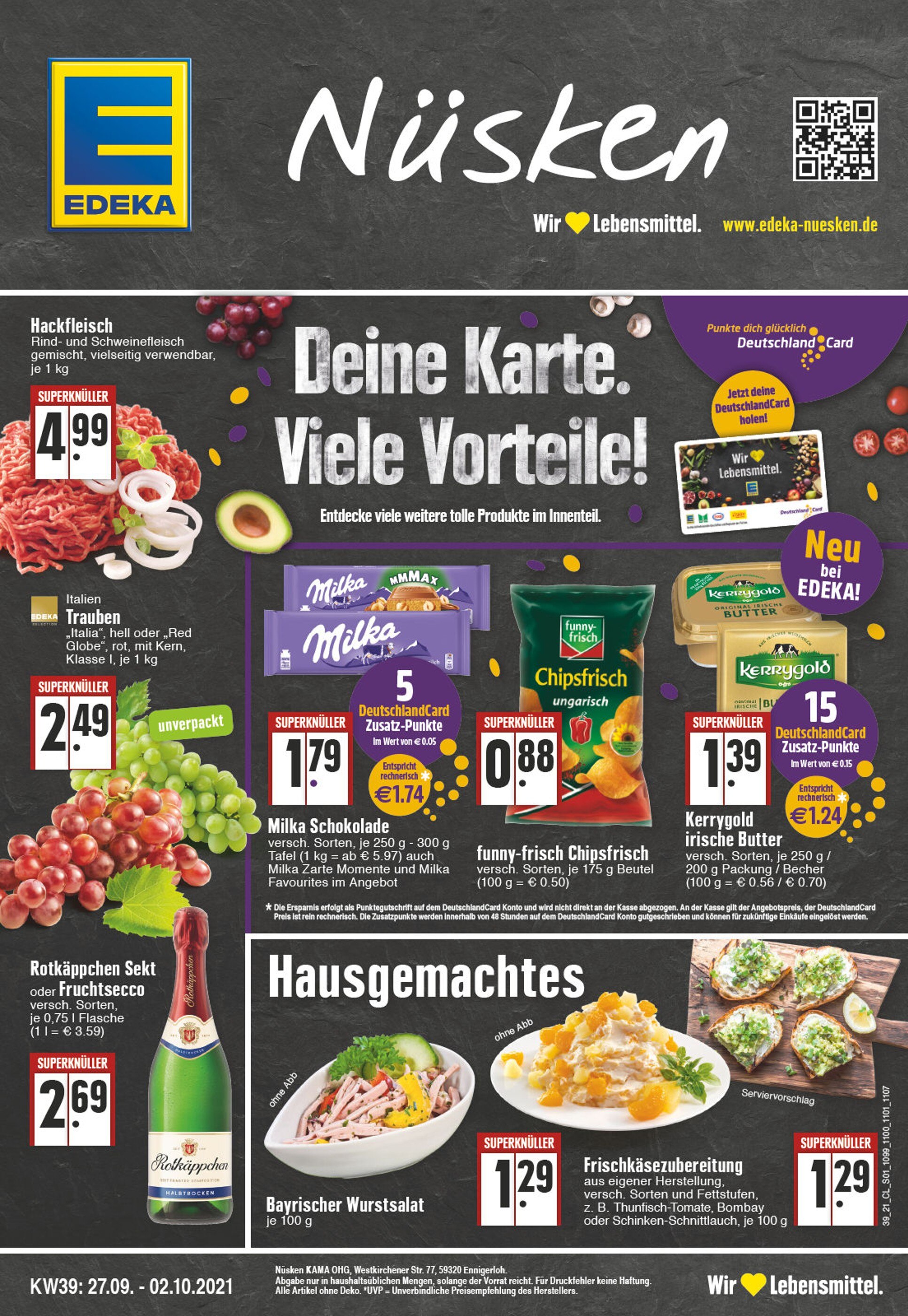 EDEKA Prospekt für Soest mit 32 Seiten EDEKA Prospekt für Soest: "Aktuelle Angebote", 32 Seiten, 27.09.2021 - 02.10.2021