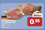 combi Beverstedt - Schweinehackfleisch Angebot im Prospekt Schweinehackfleisch bei combi im Beverstedt Prospekt für 0,55 €