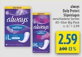 diska Auerbach - Daily Protect Slipeinlagen Angebot im Prospekt Daily Protect Slipeinlagen bei diska im Auerbach Prospekt für 2,59 €