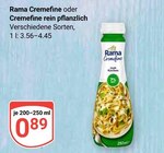 Cremefine oder Cremefine rein pflanzlich im Angebot bei GLOBUS in Rostock Cremefine oder Cremefine rein pflanzlich Angebote von Rama bei GLOBUS Rostock für 0,89 €