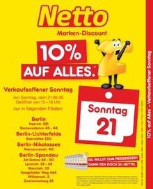 Aktueller Netto Marken-Discount Prospekt für Teltow und Ungebung, Seiten zum blättern Netto Marken-Discount Prospekt 10% auf ALLES mit Seiten in Teltow und Umgebung