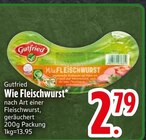 Wie Fleischwurst im EDEKA Prospekt Wie Fleischwurst von Gutfried im aktuellen EDEKA Prospekt für 2,79 €
